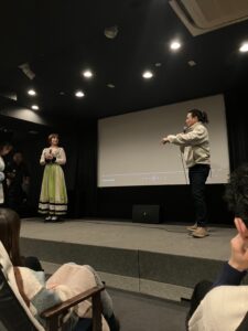 野寄聖統社長と、監督の増山麗奈さんによるトークショー。映画に関する熱い想い、出演した時のエピソードが聞ける時間となりました。