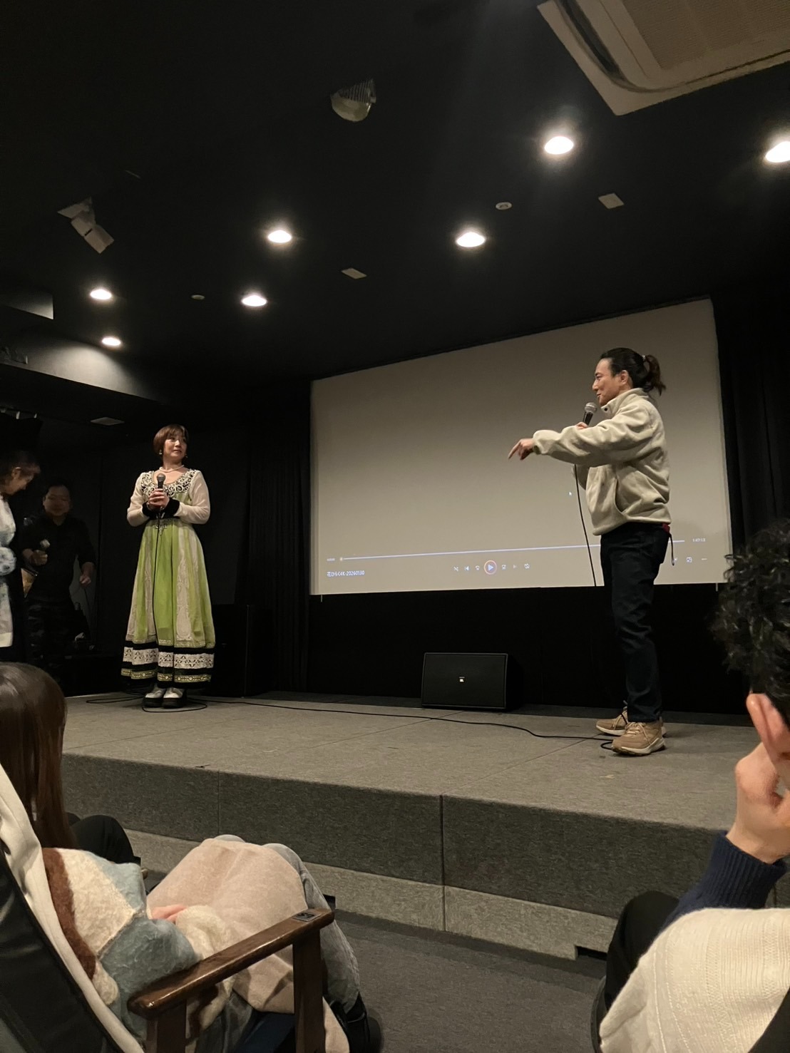 野寄聖統社長と、監督の増山麗奈さんによるトークショー。映画に関する熱い想い、出演した時のエピソードが聞ける時間となりました。